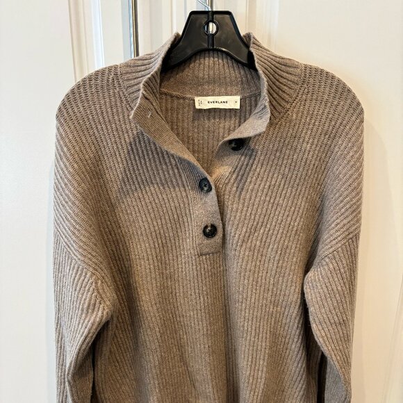Everlane The Cocoon Henly Wool-Cashmere Blend Size M - Picture 1 of 4